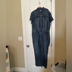 Good American for Anthropologie Denim Jumpsuit Size 18 but baggy fit. Like sz 20